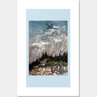 Spirits of the Catskill Mountains - Arthur Rackham Posters and Art